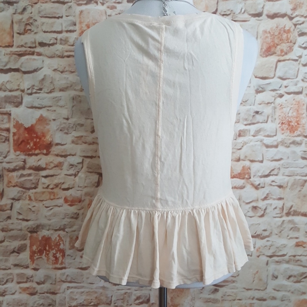 New Free People Continental Ruffled Peplum Tank - Picture 4 of 7